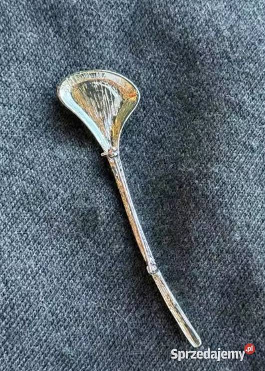 Duża minimalistyczna broszka liść miłorzębu podlaskie Białystok