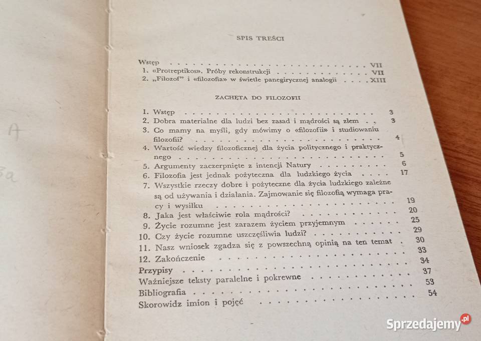 Zachęta do filozofii Arystoteles przekł wstęp Gdańsk