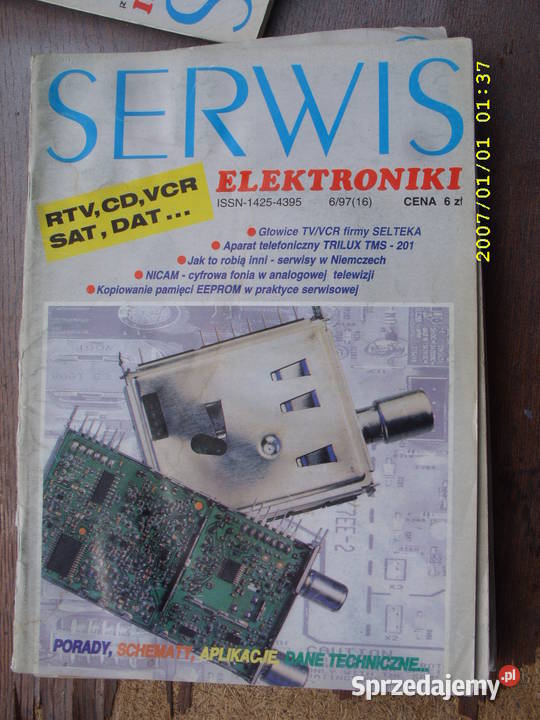 ROCZNIK MIESIECZNIKA SERWIS ELEKTRONIKI1998 dolnośląskie Wołów