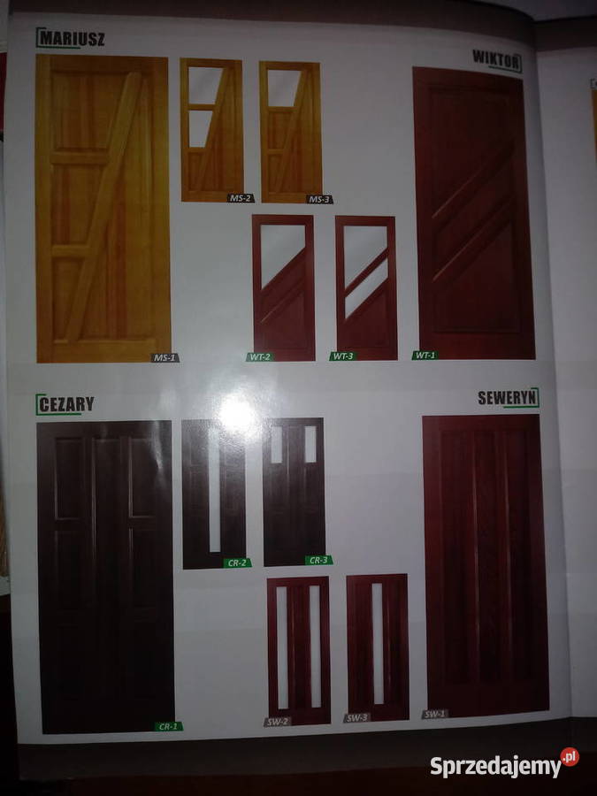 Drzwi drewniane sosnowe Schody Kartuzy