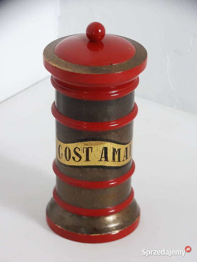 Stylowy Pojemnik Aptekarski Retro Drewno Vintage Pozostałe Biłgoraj