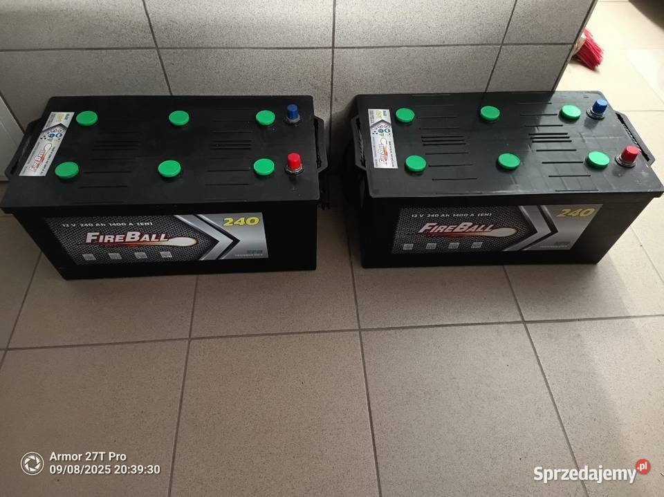Nowe akumulatory 240Ah 1400a firmy fireball Roszkowo sprzedam