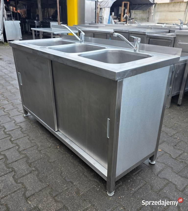 Zlew 3 Komorowy z Szafką Drzwi Suwane 1506085 Nowe Skalmierzyce