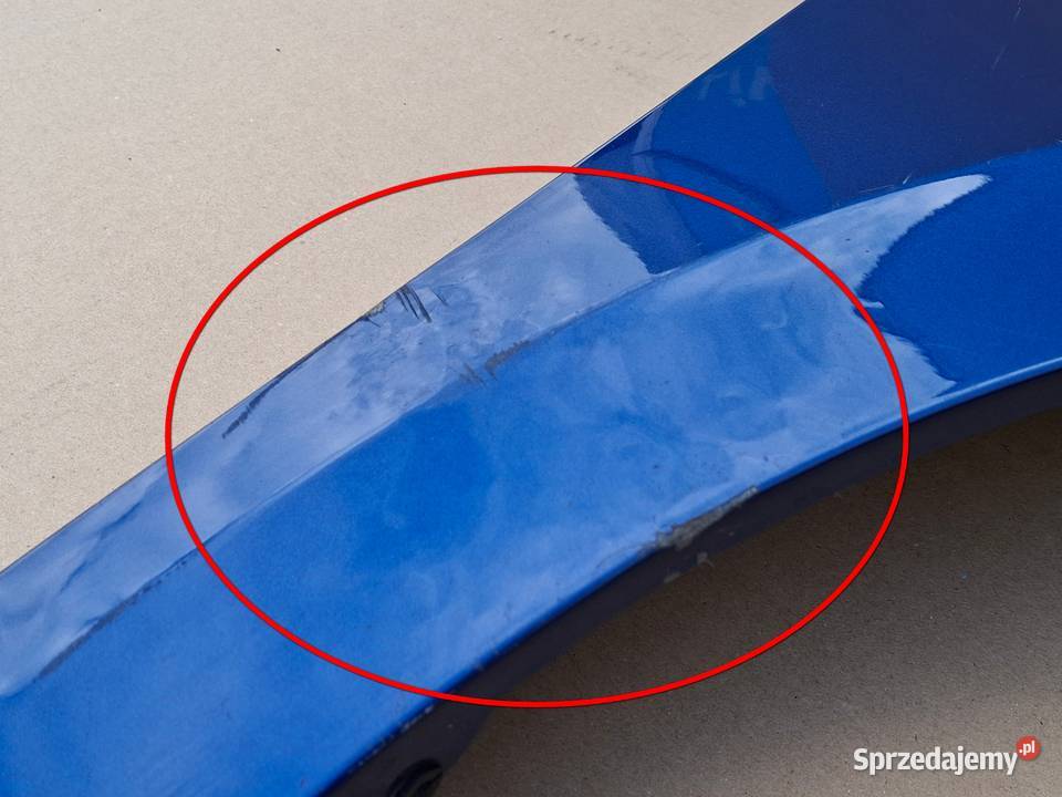 VW POLO 2G 17 BŁOTNIK PRZÓD PRZEDNI MASKOWNICA Bieleń