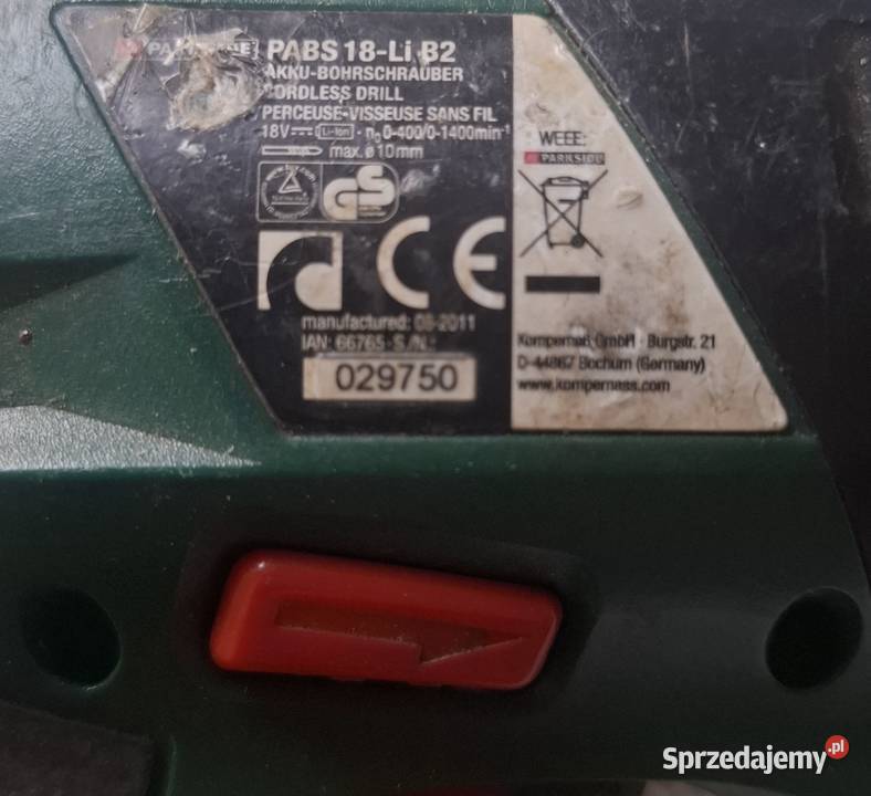 Wkretarka parkside 18v Wiertarki i wkrętarki małopolskie Czulice