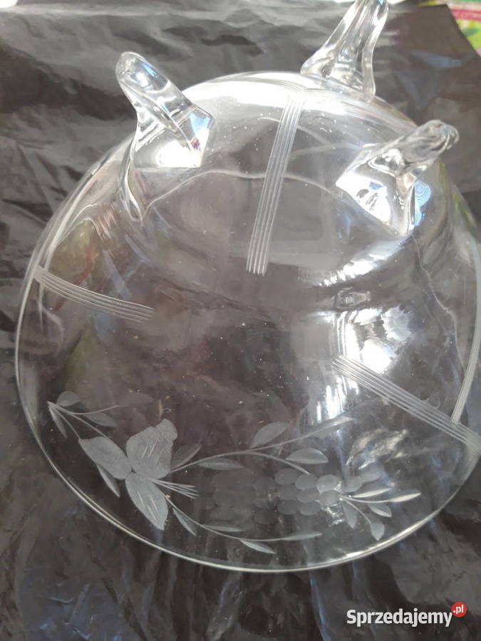 piękna miska szkło szlifowane Francja lata 60te Warszawa