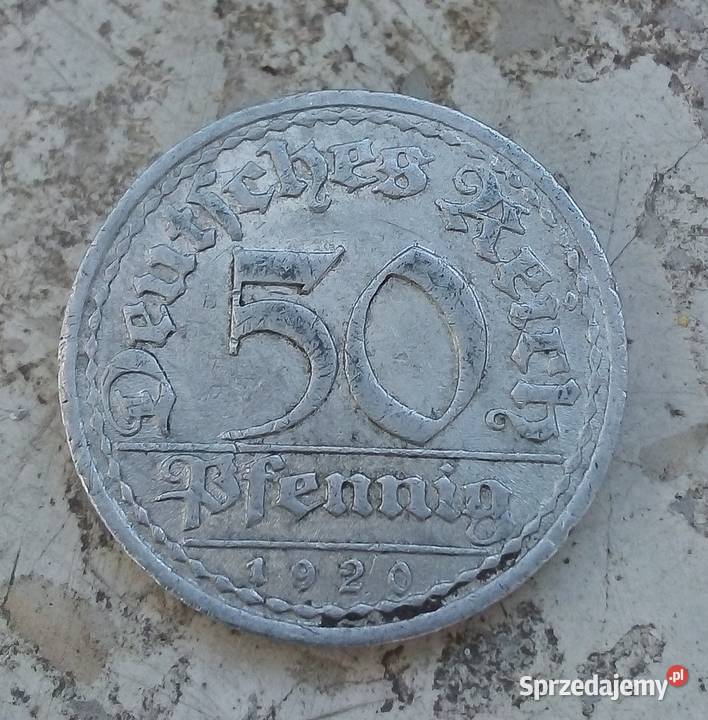 NIEMCY WAIMAR50 PFENNIG1920A ALUMINIUM mazowieckie