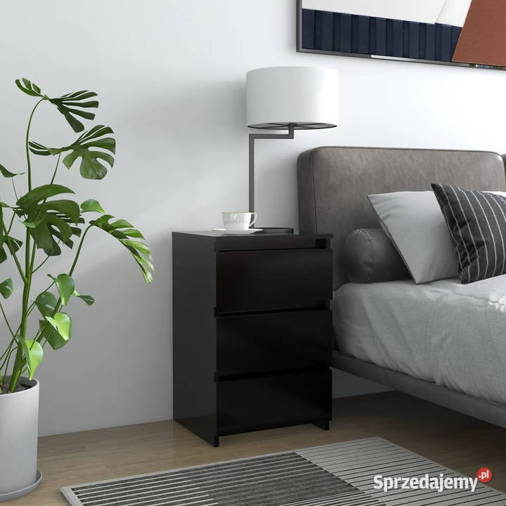 Szafki nocne 2 czarne 40x35x625 WM806214 Warszawa sprzedam