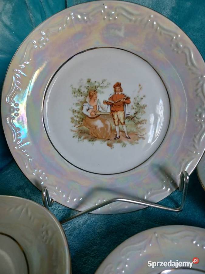 Miłość Wiedeńska Karolina porcelana iryzowana 6 Łódź