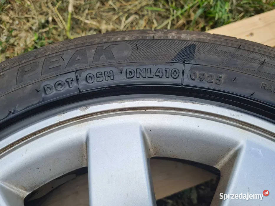 Koła aluminiowe Renault 16 opony letnie 20550 Międzyrzecze sprzedam