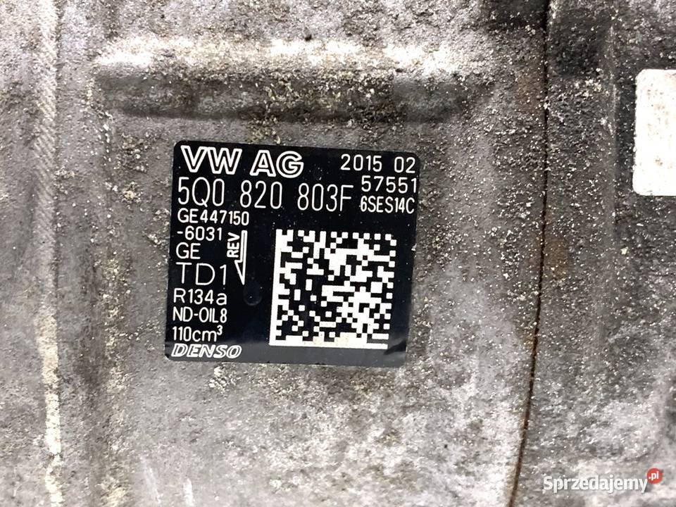 SPRĘŻARKA KLIMATYZACJI VW GOLF VII 5Q0820803F 16
