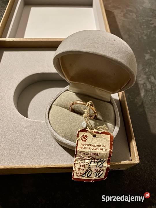 Obrączki Vintage z prawdziwego złota Miedziany Gdańsk