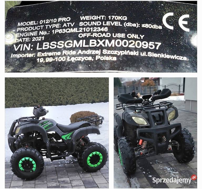 Quad Hummer 250cc 2021r Łowicz
