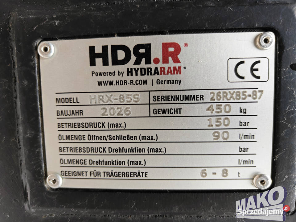 Nowy nieużywany Młot hydrauliczny HydraRam Ostrowiec Świętokrzyski sprzedam