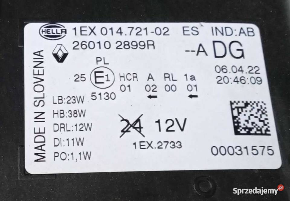 Renault Trafic IV Full Led reflektory lampy Przeźmierowo