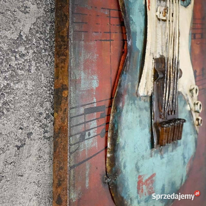 Obraz metalowy 3D LOFT MUZYKA BLUES 40x60 Chmielnik sprzedam