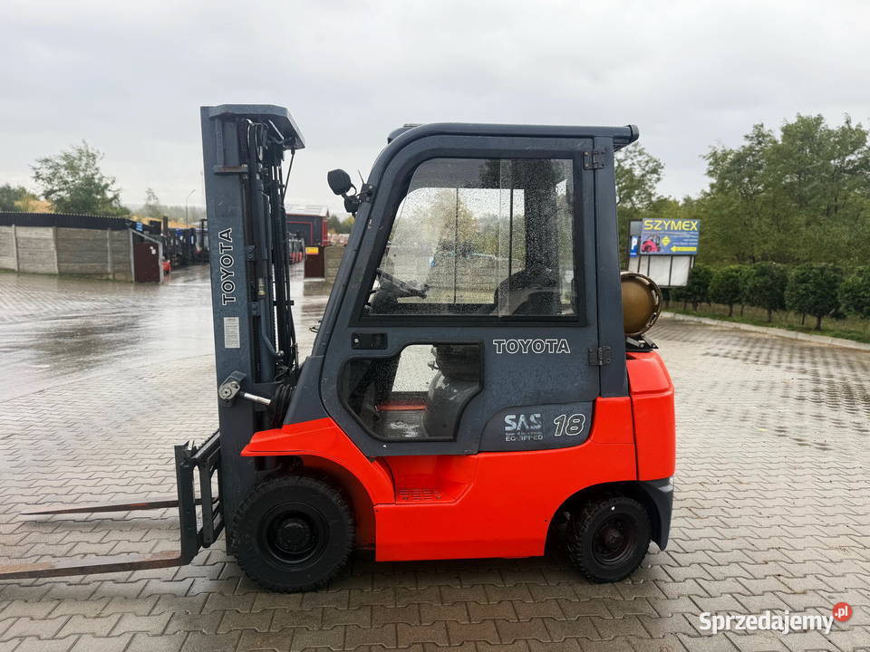 wózek widłowy TOYOTA 7FGF18 LPG 1800 Triplex sprzedam