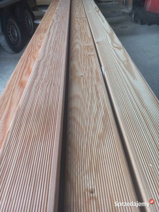 Deska tarasowa ryflowanagładka Modrzew Białystok