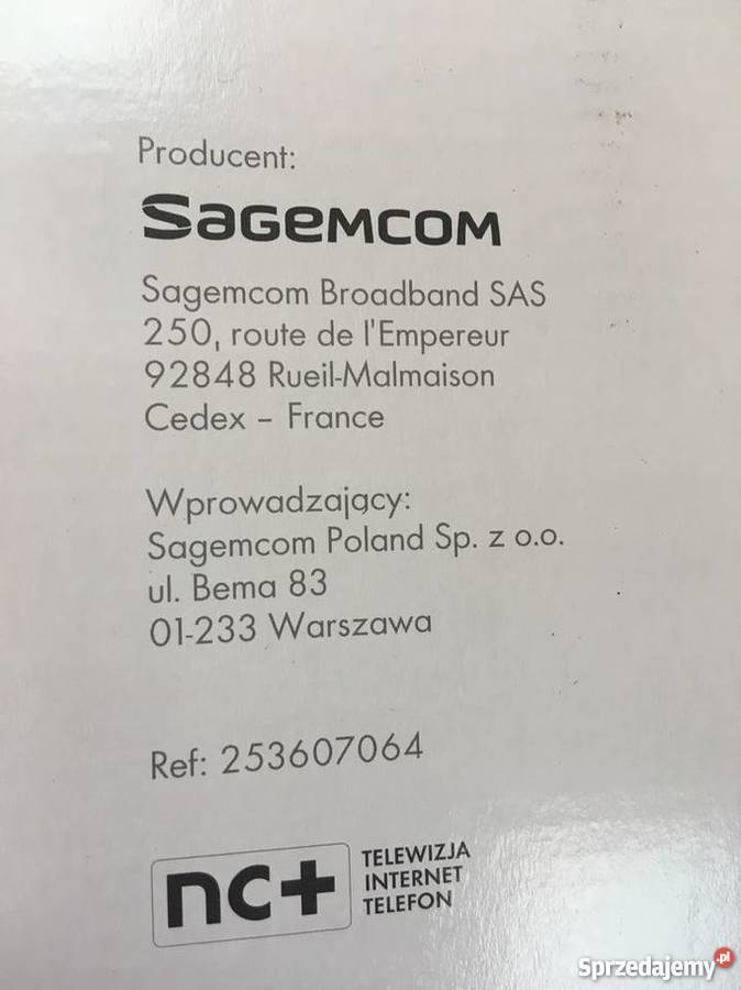 Dysk zewnętrzny nc SAGEMCOM 500GB CS50001