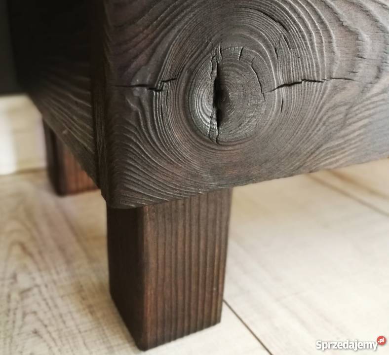 Rustykalna kolonialna skrzynia ogniem malowana Krasów