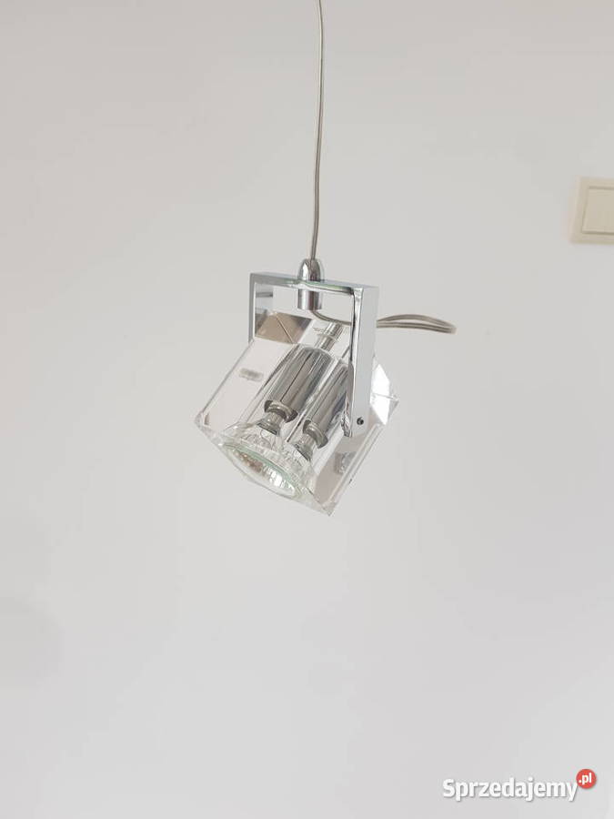 Lampa wisząca KOSTKA szkło 1x50W GU10 regulowana Warszawa