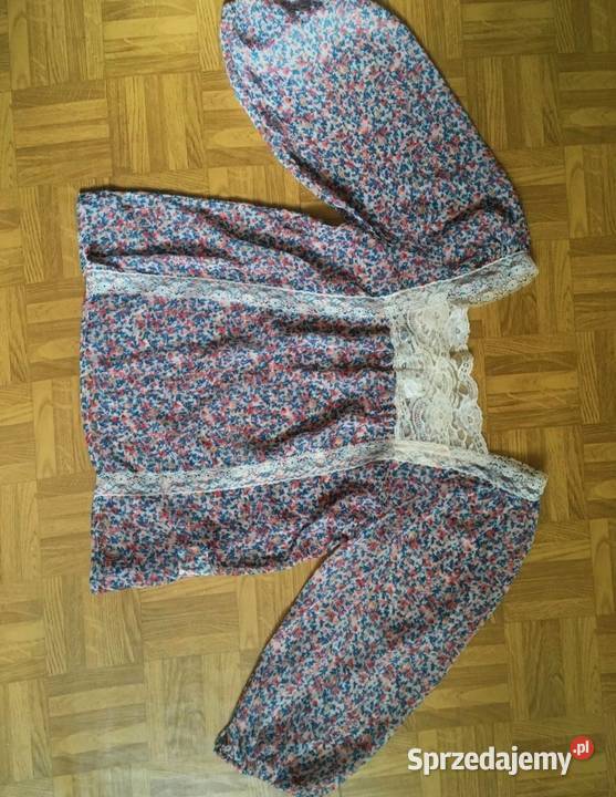 NOWA bluzka bluzeczka koszula z Koronką Dobra na wielkopolskie Leszno