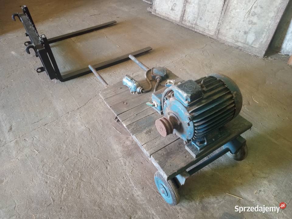 Silnik elektryczny z wózkiem 10kw 2930 obrmin Korytnica