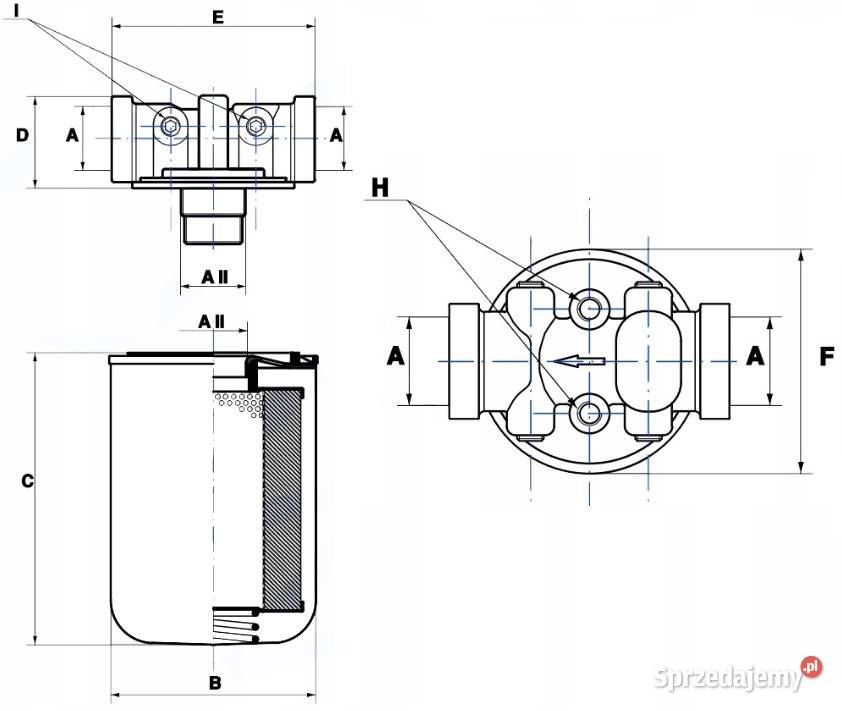 GŁOWICA 1 12 FILTRA Hydraulicznego SSAWNY 90 Solec Kujawski