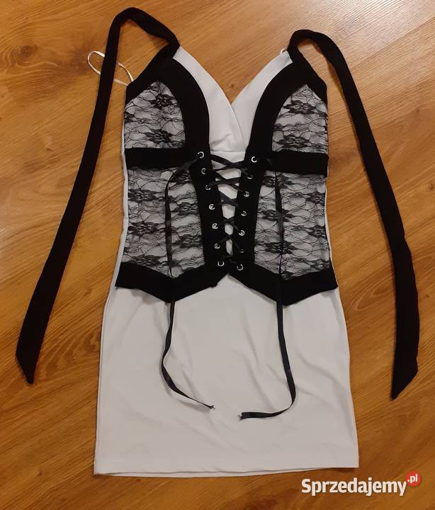 sukienka z ozdobnym gorsetem S sznurowana Libiąż