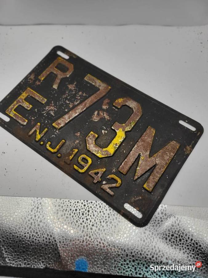 STARA TABLICA USA 1942 R WILLYS DODGE FORD Pozostałe