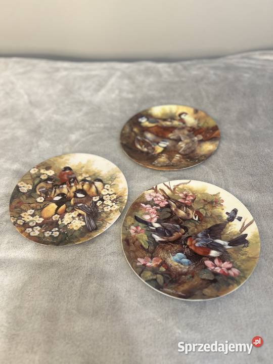 Zestaw 3 talerzy z edycji limitowanej Bradex z podkarpackie Jasło