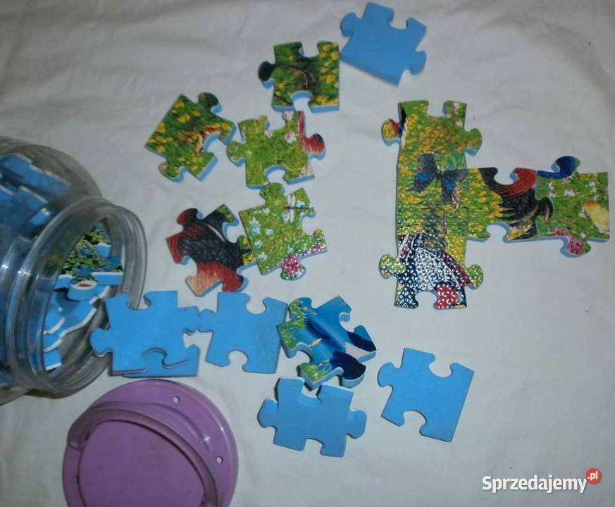 Grube Puzzle z Gąbki w Fajnym Słoju Kraków