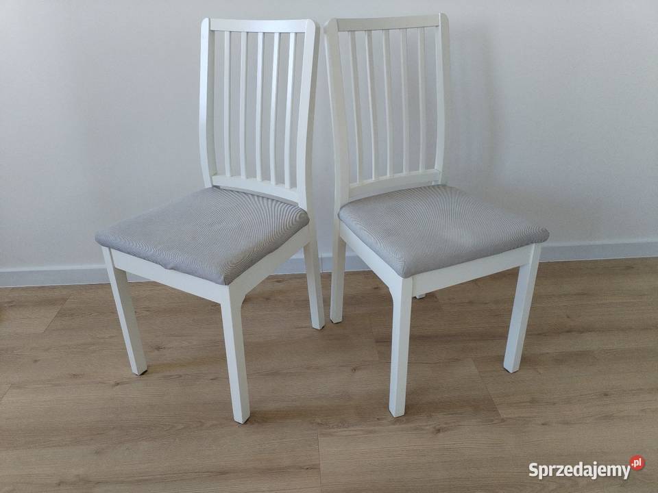 Krzesła 2 tapicerowane siedziska Warszawa