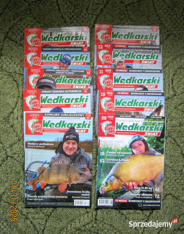 Wędkarski Świat 10 numerów Kraków