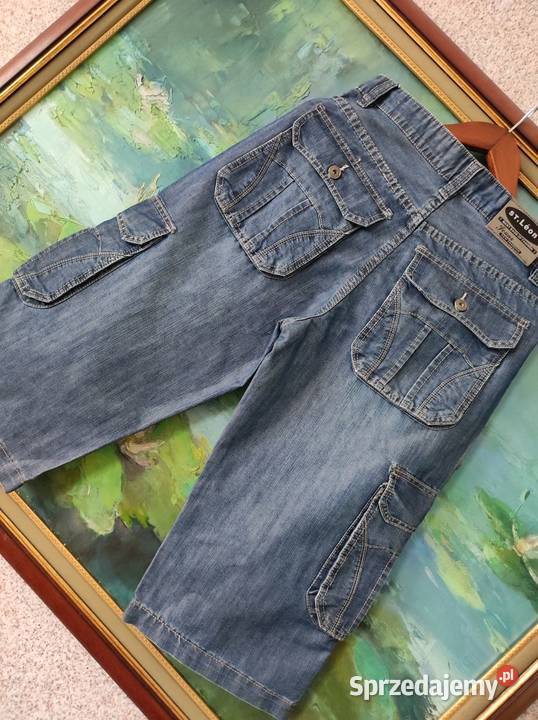 Męskie damskie krótkie spodenki dzwony jeans Kielce