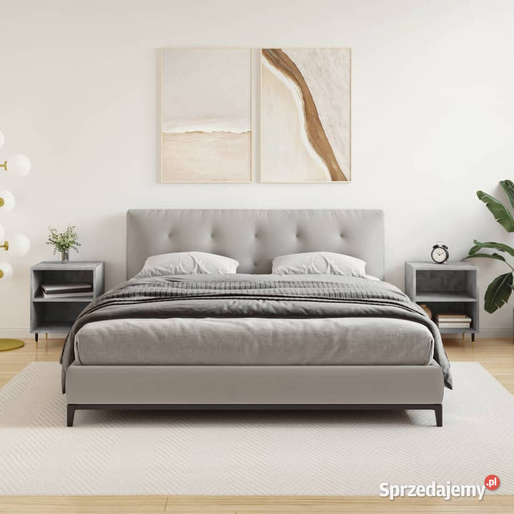 Szafki nocne 2 szarość betonu 40x30x50 WM826773 mazowieckie Warszawa