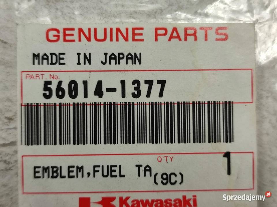 NAKLEJKA EMBLEMAT NA BAK LEWA STR KAWASAKI ZR7