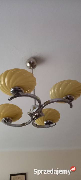 Czteroramienny żyrandol w stylu Art Deco Skierniewice sprzedam