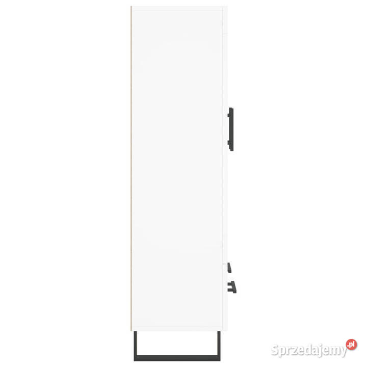 Wysoka szafka biała 695x31x115 materiał