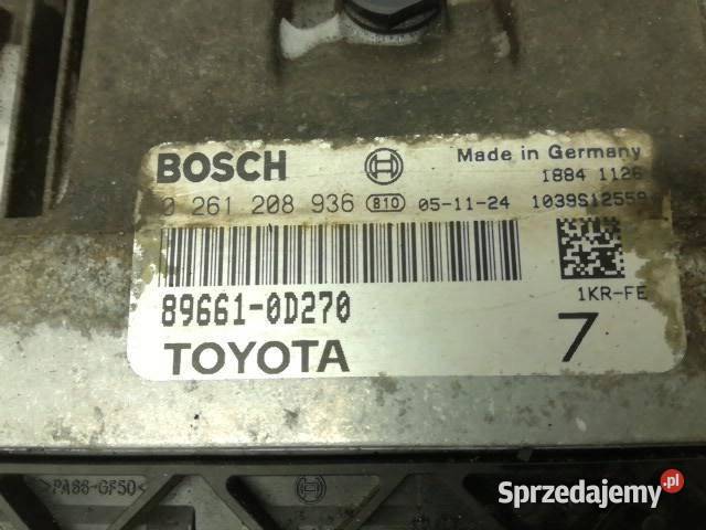 STEROWNIK SILNIKA 0261208936 Toyota Yaris II