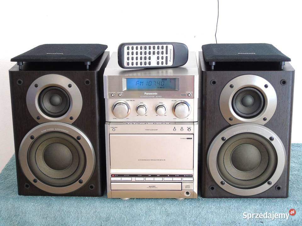 Wieża Panasonic SAPM20 pilot kolumny CD AUX Wieże i miniwieże Jasło
