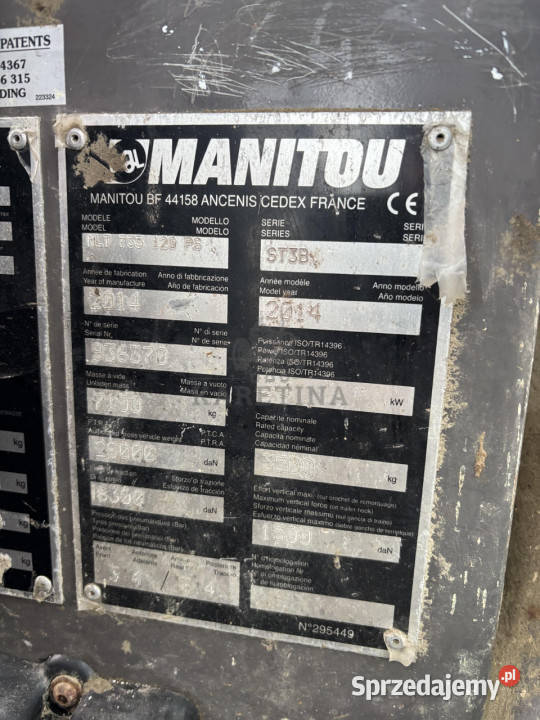 Manitou MLT 735 120 2014 Kabina Drzwi Kokpit Jastrzębniki sprzedam