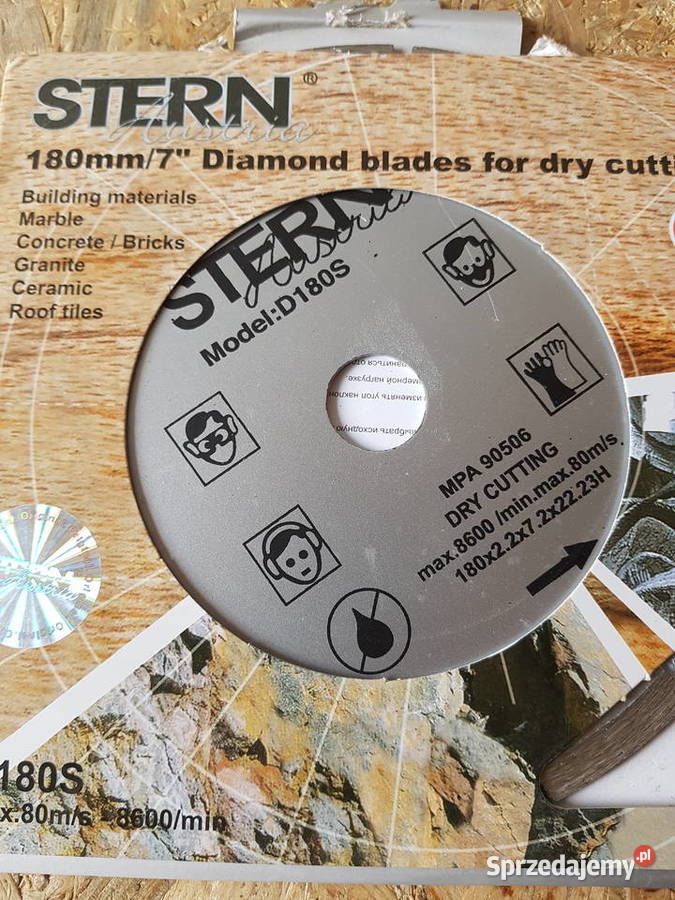 Tarcza diamentowa 180 beton kostka cegła kamień Głogowa