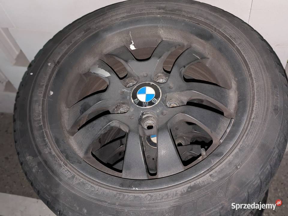Felgi BMW czarne z oponami kompletne koła opony mazowieckie Warszawa sprzedam