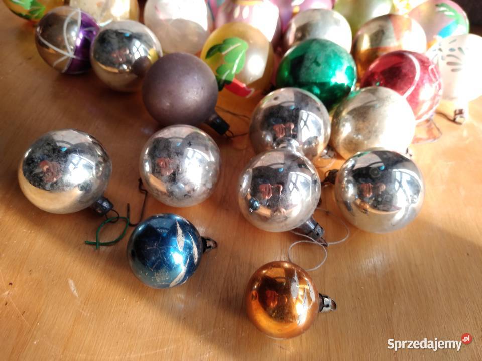Stare bombki choinkowe duży zestaw 31 sztuk