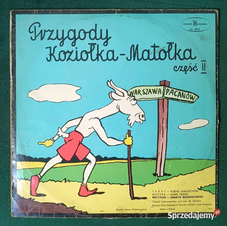 Przygody Koziołka Matołka cz 1234 Winyl małopolskie Zbylitowska Góra sprzedam