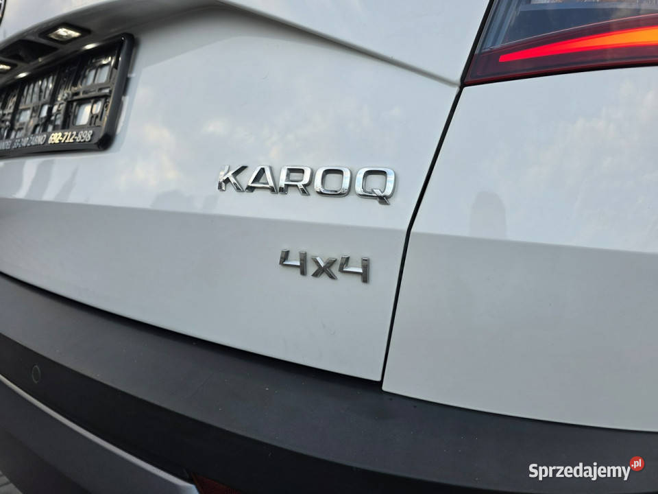 koda Karoq 20 automat DSG4x4panorama dachkamera asystent pasa ruchu Żabno