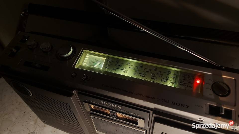 Radiomagnetofon SONY CF570S 1974 sprawny śląskie