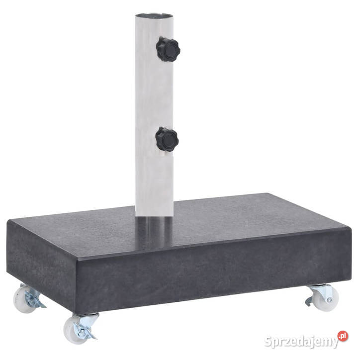 Stojak pod parasol czarny 45x25x8 granitowy