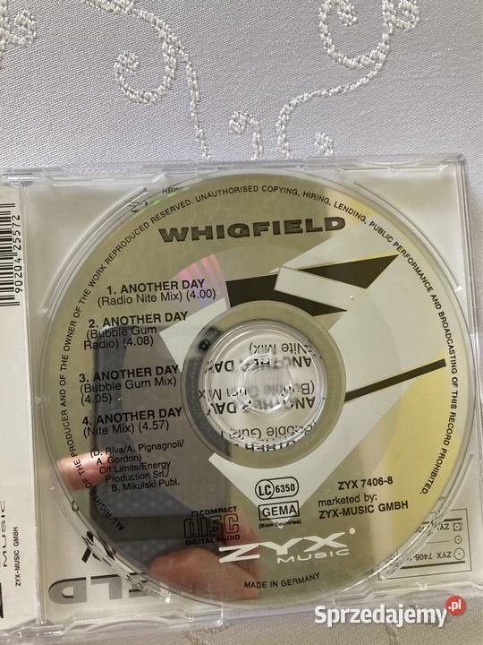 Płyta CD Whigfield Another Day Lata 90 Single śląskie sprzedam